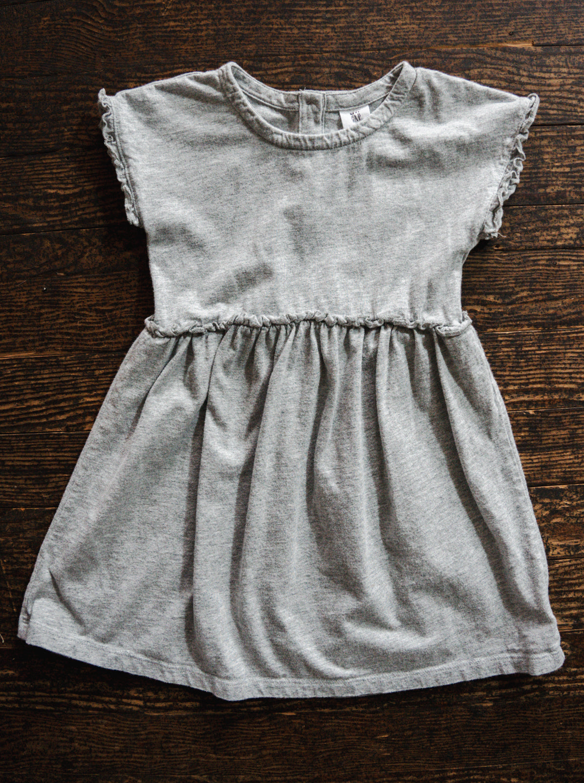 Heather Grey Short Sleeve Dress: 4T