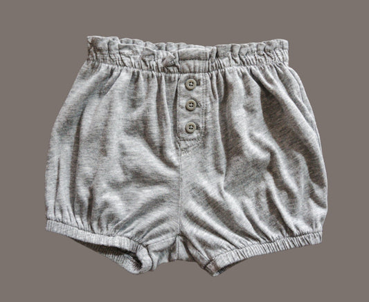 Heather Grey Bloomers: 12-18mos