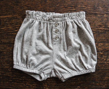 Heather Grey Bloomers: 12-18mos