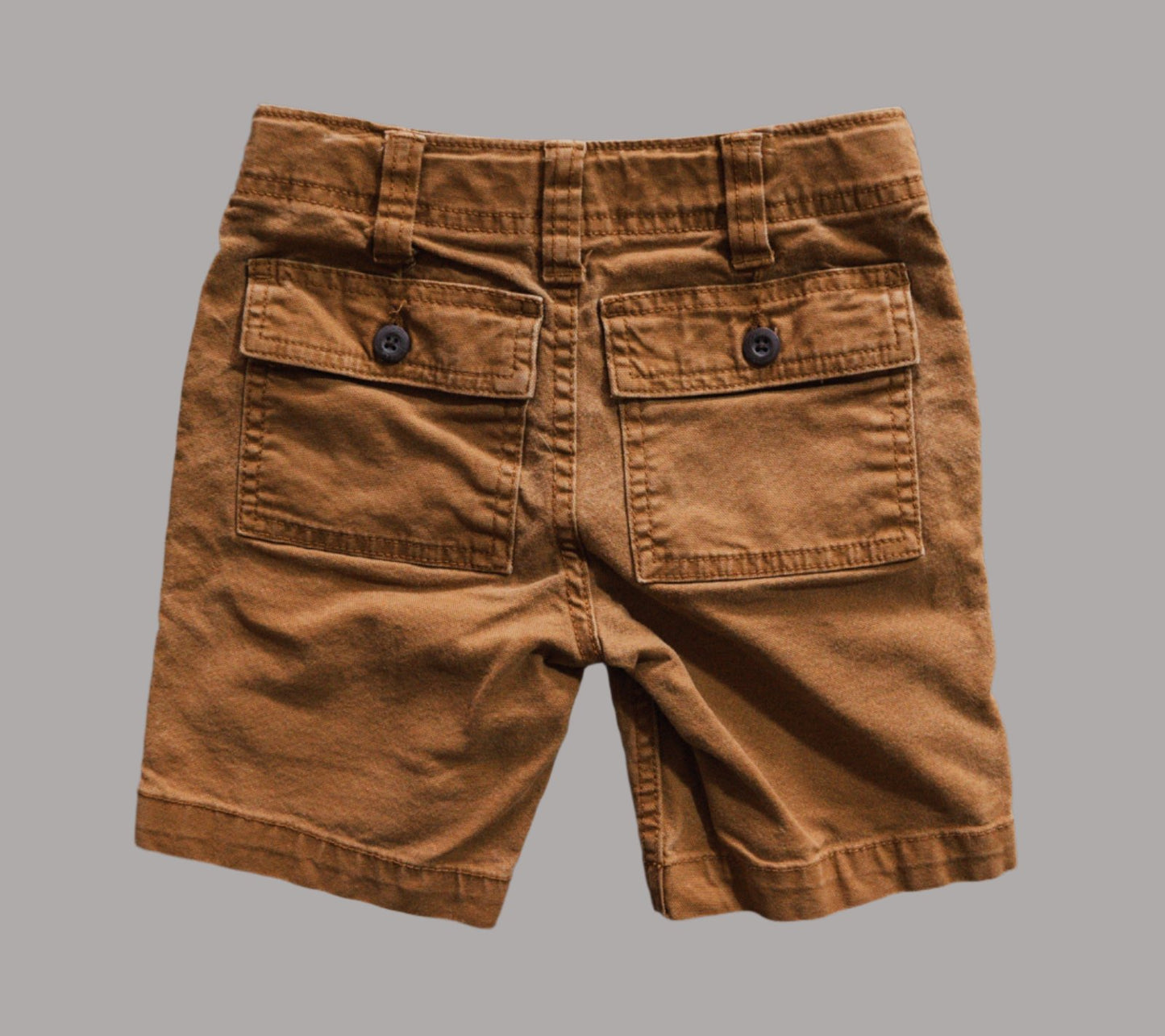 Rust Brown Denim Shorts: 6yr