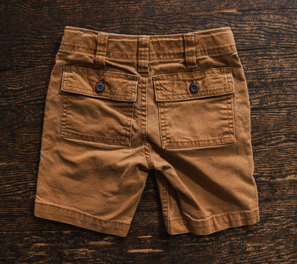 Rust Brown Denim Shorts: 6yr