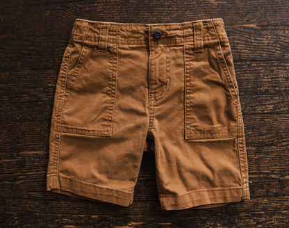 Rust Brown Denim Shorts: 6yr