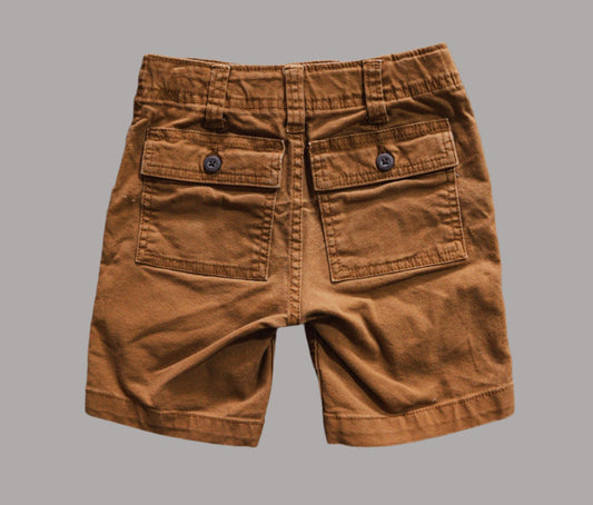 Rust Brown Denim Shorts: 6yr