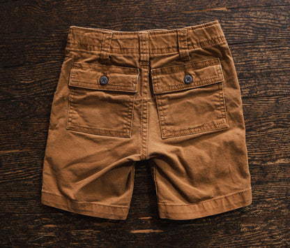 Rust Brown Denim Shorts: 6yr