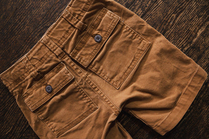 Rust Brown Denim Shorts: 6yr