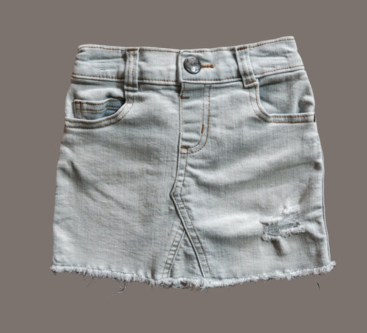 Light Blue Denim Skirt: 12mos