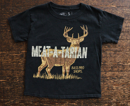 Black Meat-A-Tarian Deer Shirt: 6-7yr