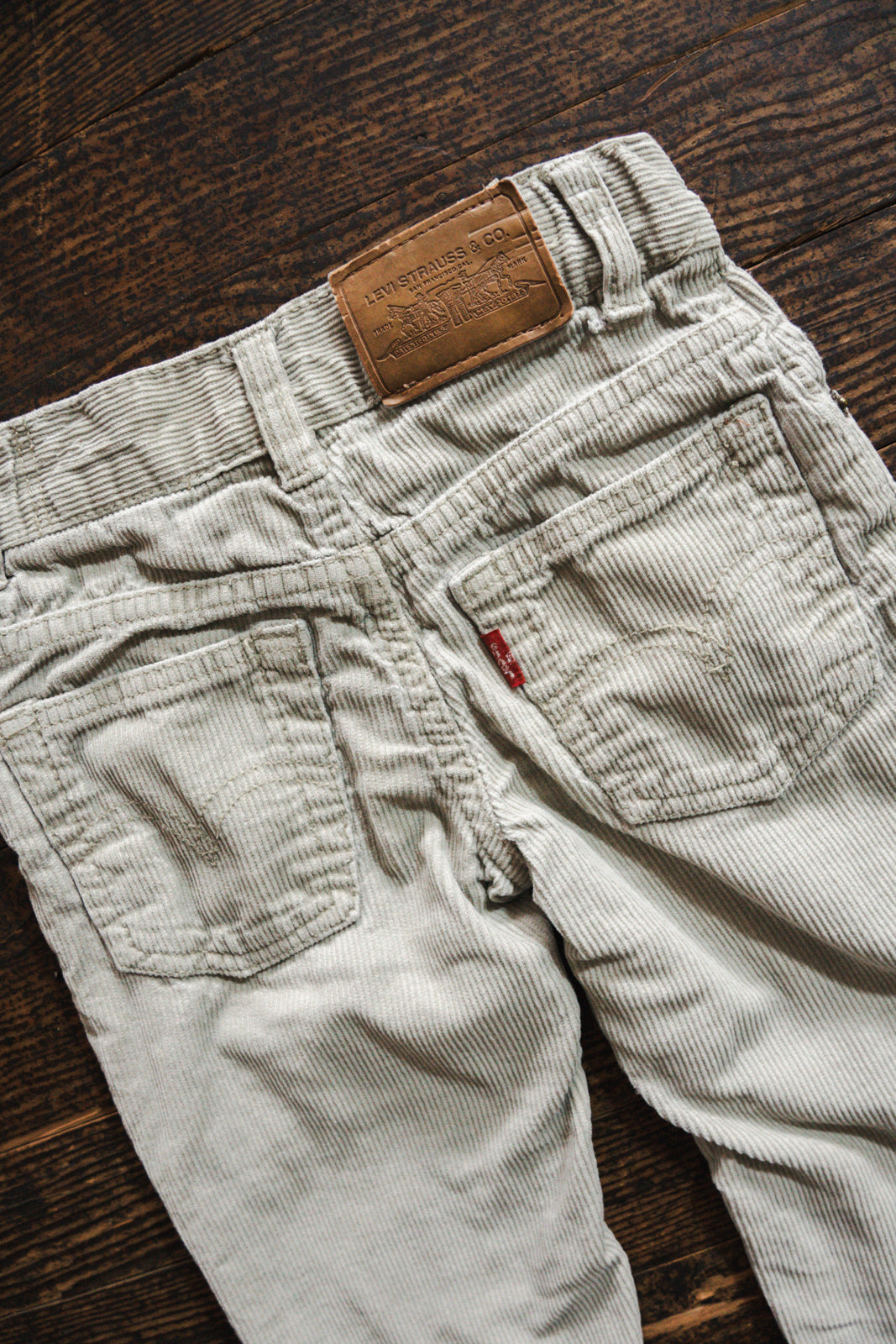 Beige Corduroy Jeans: 2T