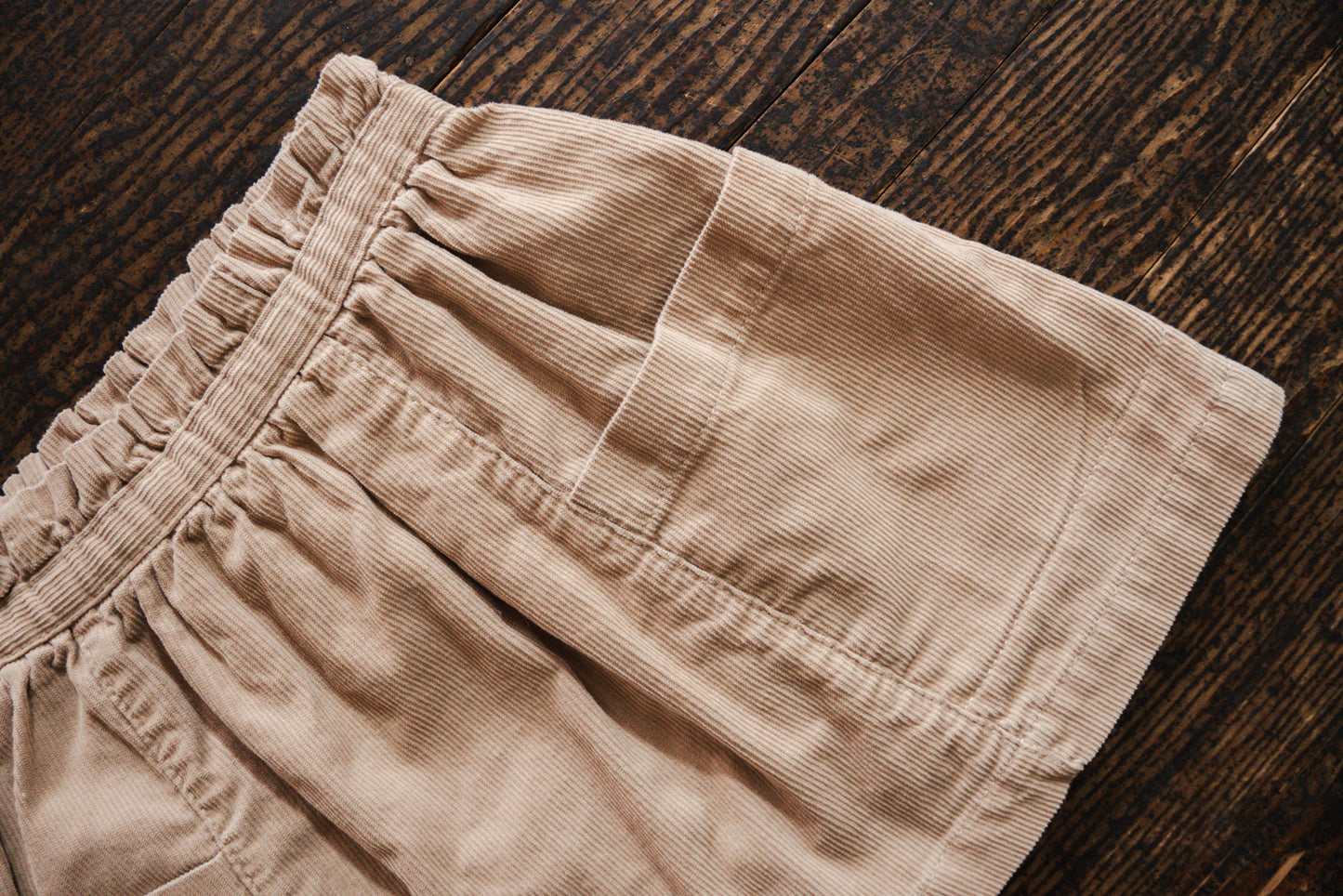 Beige Corduroy Skirt: 2T