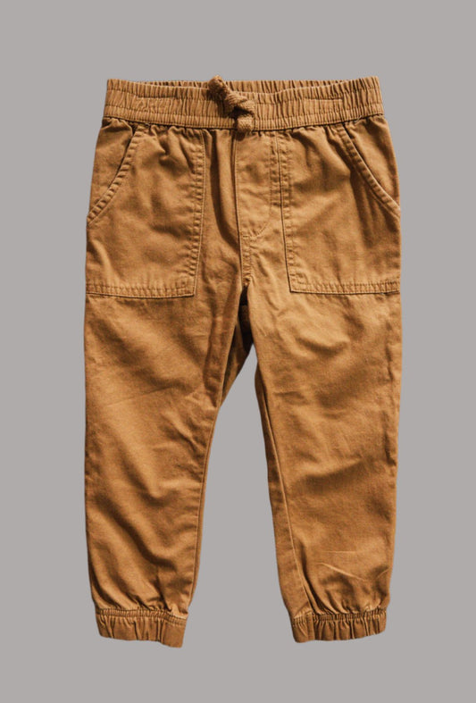 Rust Brown Cotton Slacks: 4T