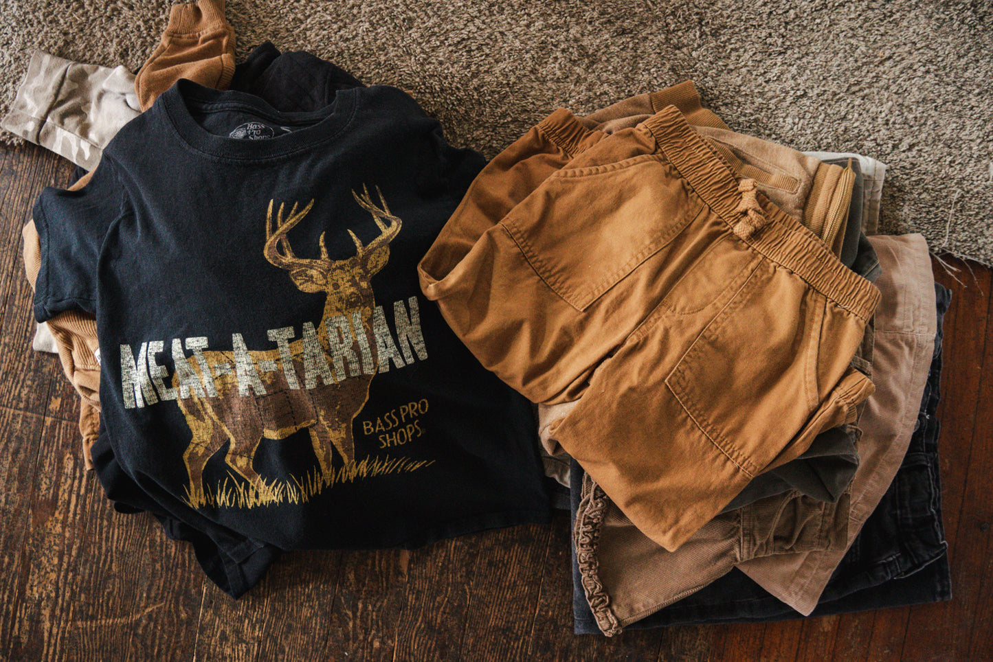 Black Meat-A-Tarian Deer Shirt: 6-7yr