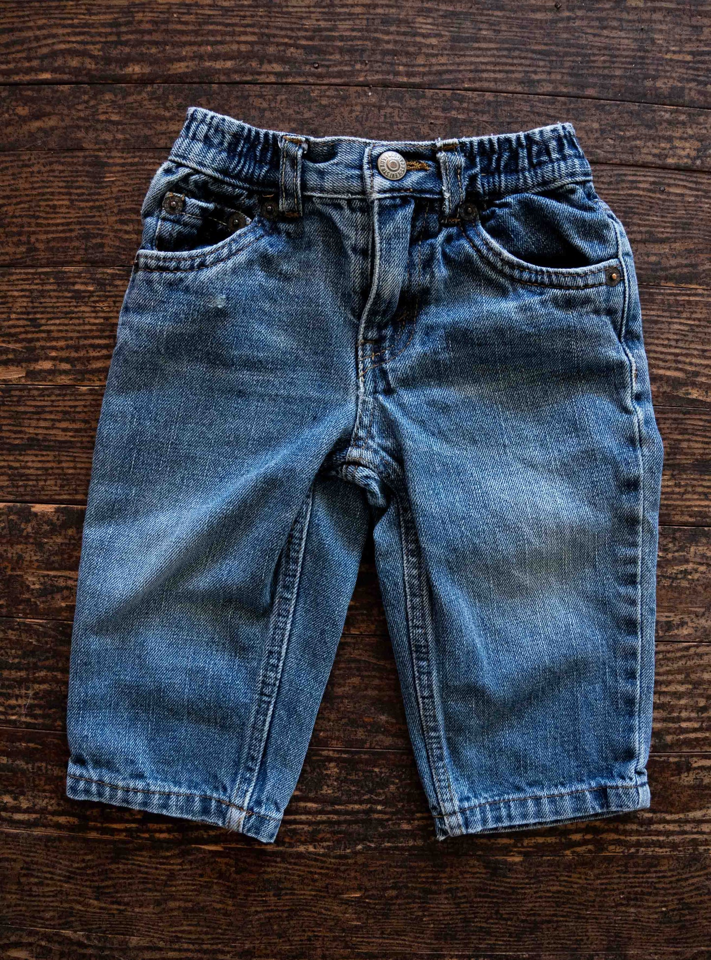 Blue Denim Jeans: 12mos