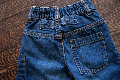 Blue Denim Carpenter Pants: 6-12mos