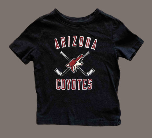 Black Arizona Coyotes Hockey T-Shirt: 2T