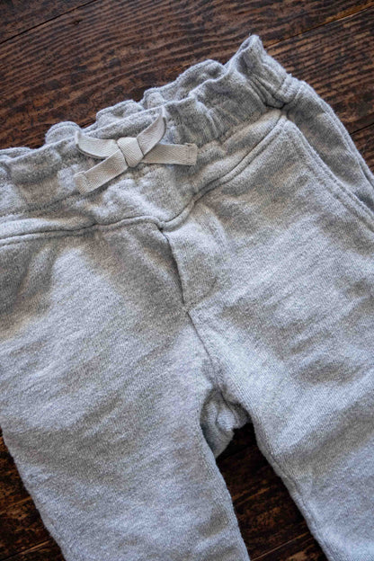 Heather Grey Ruffled Pants: 3-6mos