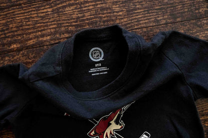 Black Arizona Coyotes Hockey T-Shirt: 2T