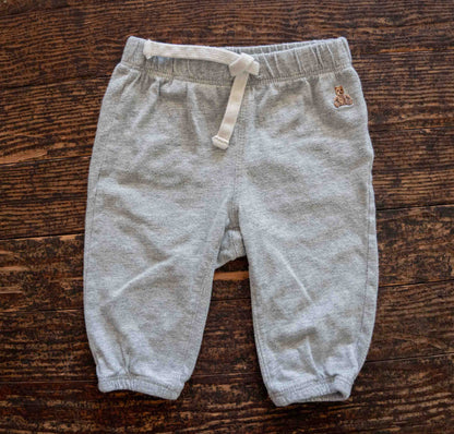 Heather Grey Pants: 3-6mos