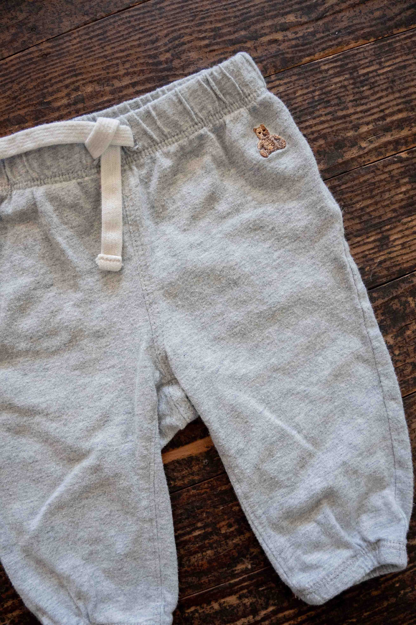 Heather Grey Pants: 3-6mos