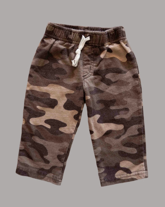 Brown Camo Sweatpants: 9mos