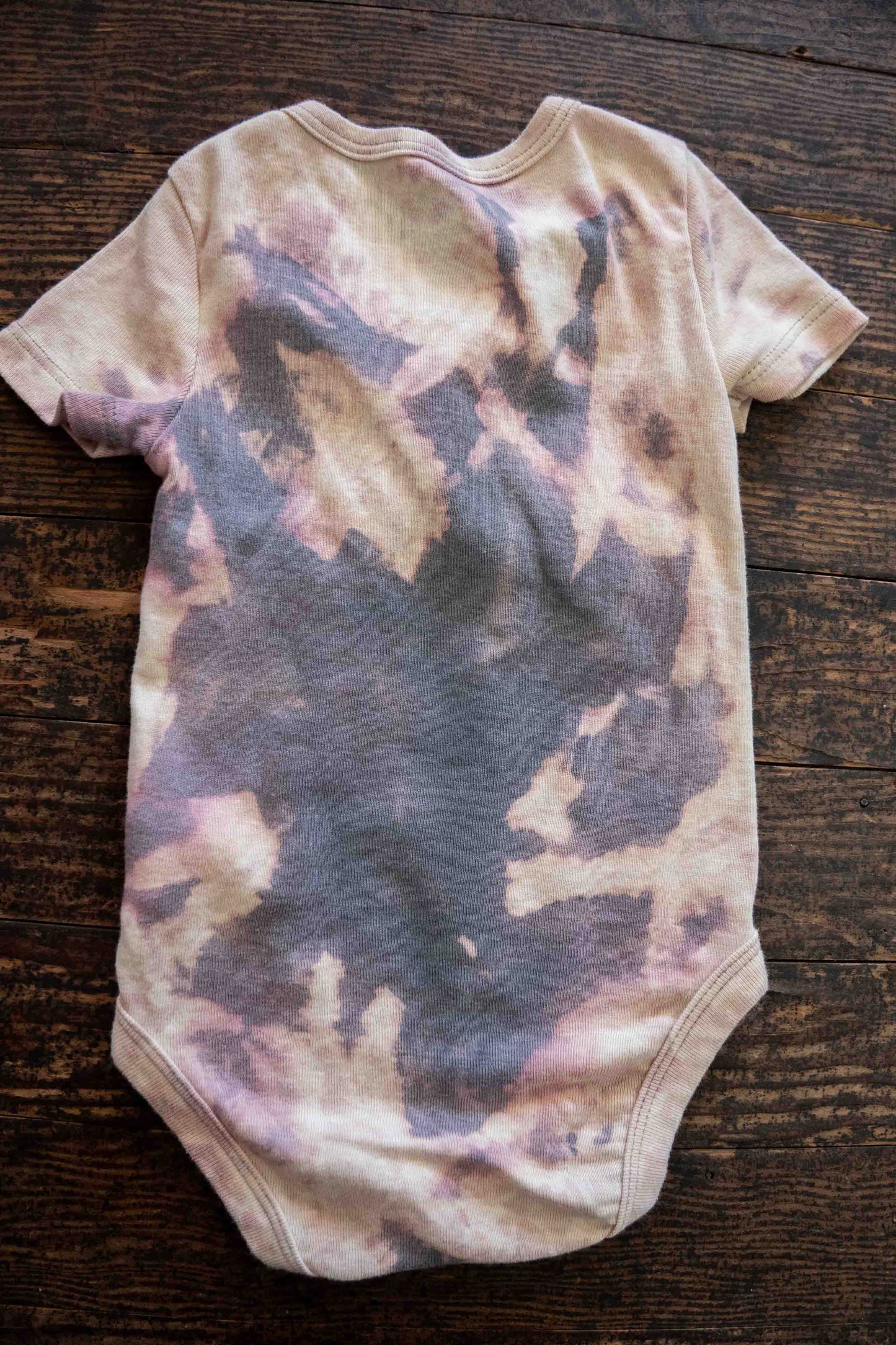 Pastel Tie Dye Kimono Bodysuit: 6-9mos