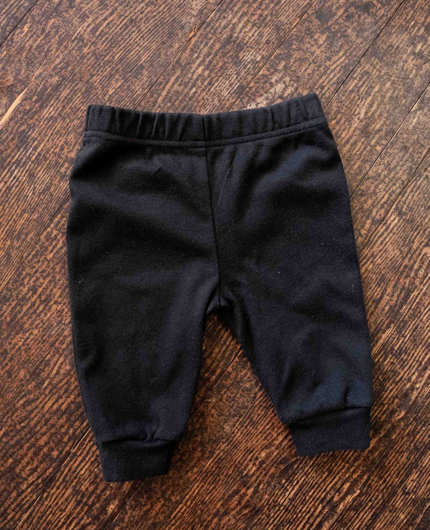 Basic Black Pants: 0-3mos