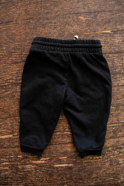 Black Pocket Drawstring Sweatpants: 6mos