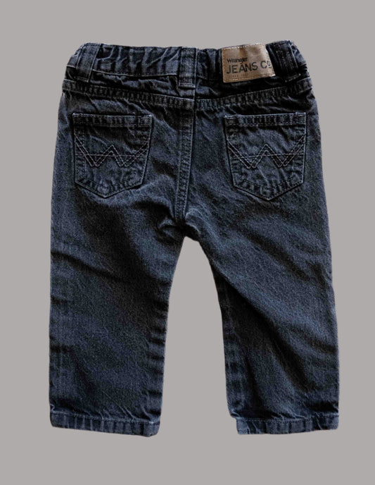 Faded Black Denim Jeans: 12mos