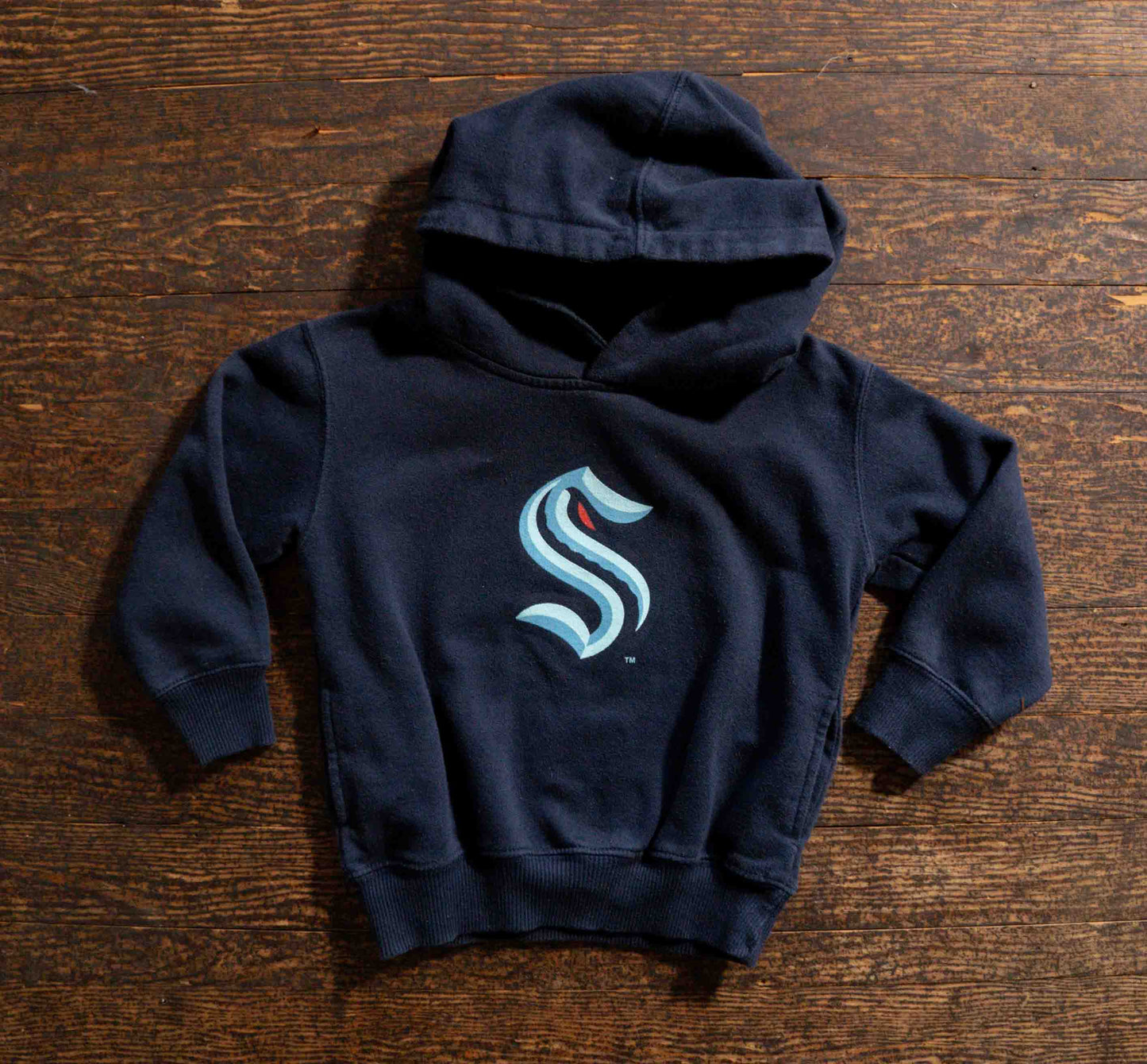 Navy Blue Seattle Kraken Hockey Hoodie: 2T