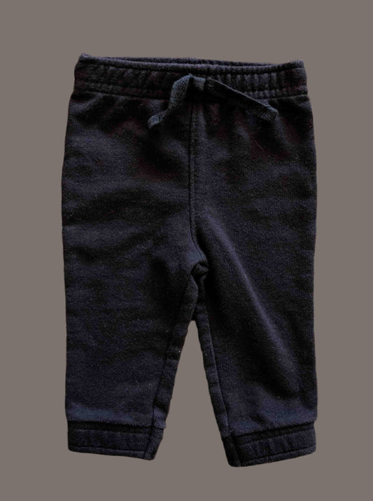 Black Terry Sweatpants: 3mos