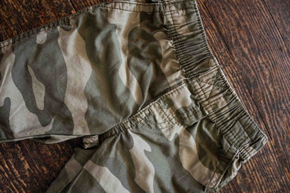 Green Camo Cotton Pants: 6mos