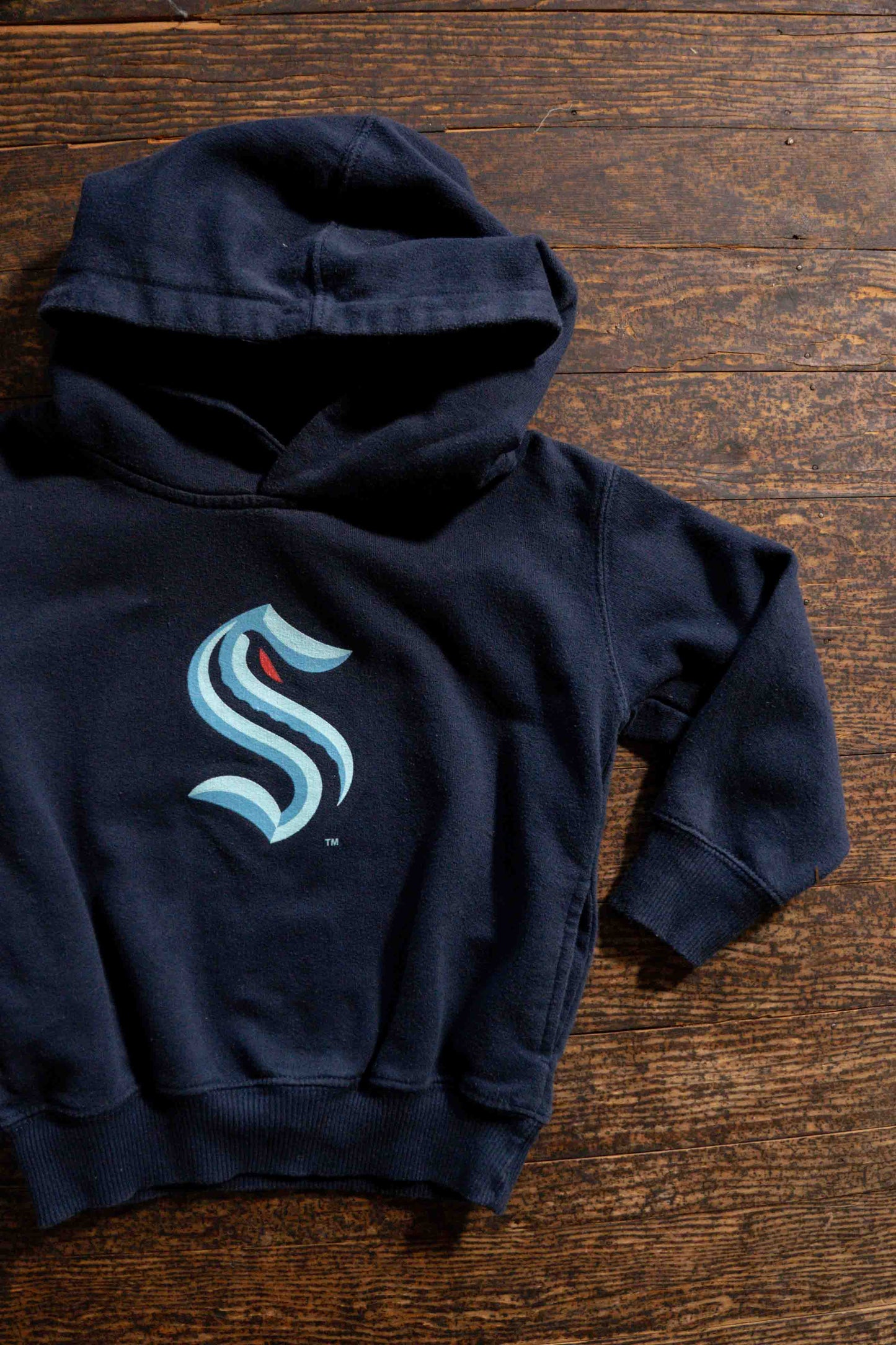 Navy Blue Seattle Kraken Hockey Hoodie: 2T