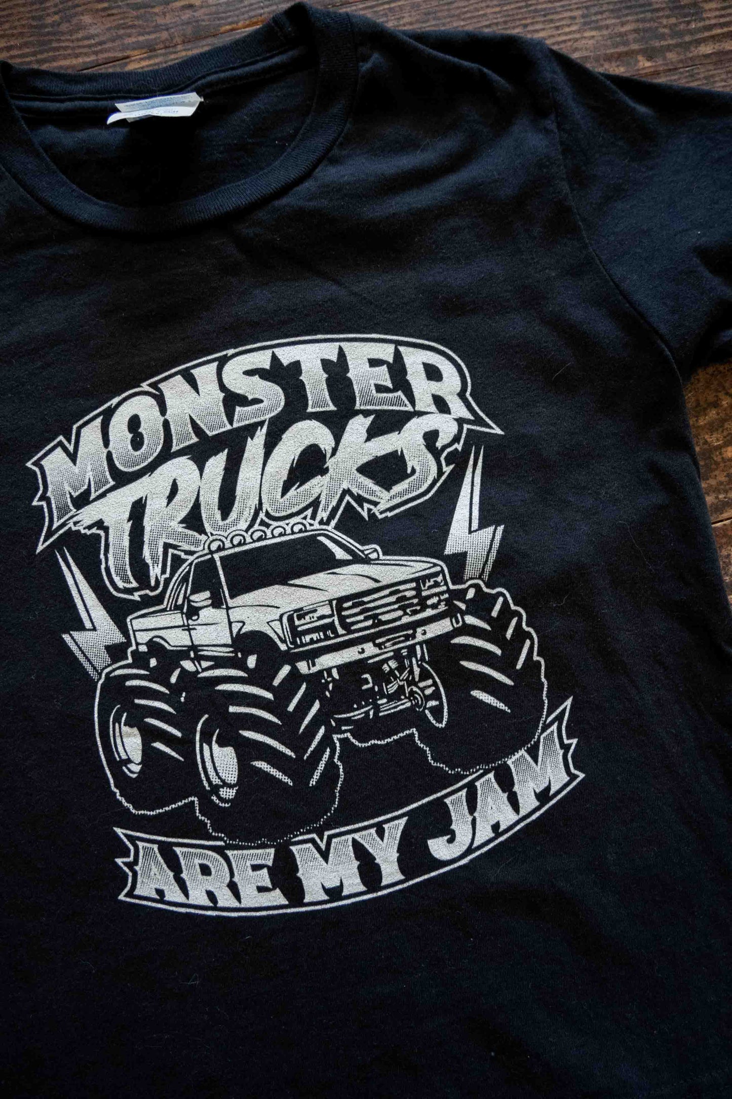 Black Monster Truck T-Shirt: 5-6yr