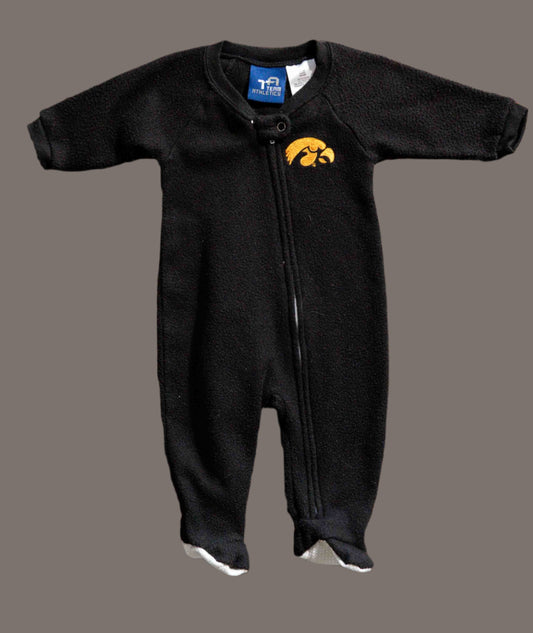 Black Fleece Iowa Hawkeyes Footie Romper: 0-3mos