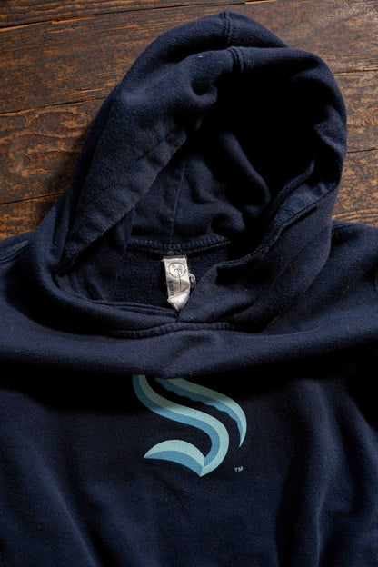 Navy Blue Seattle Kraken Hockey Hoodie: 2T