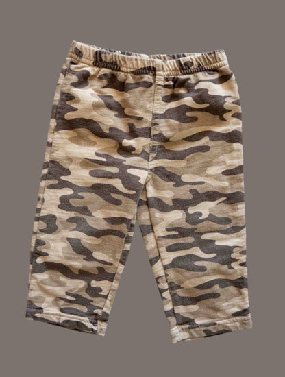 Tan Camo Sweatpants: 12mos