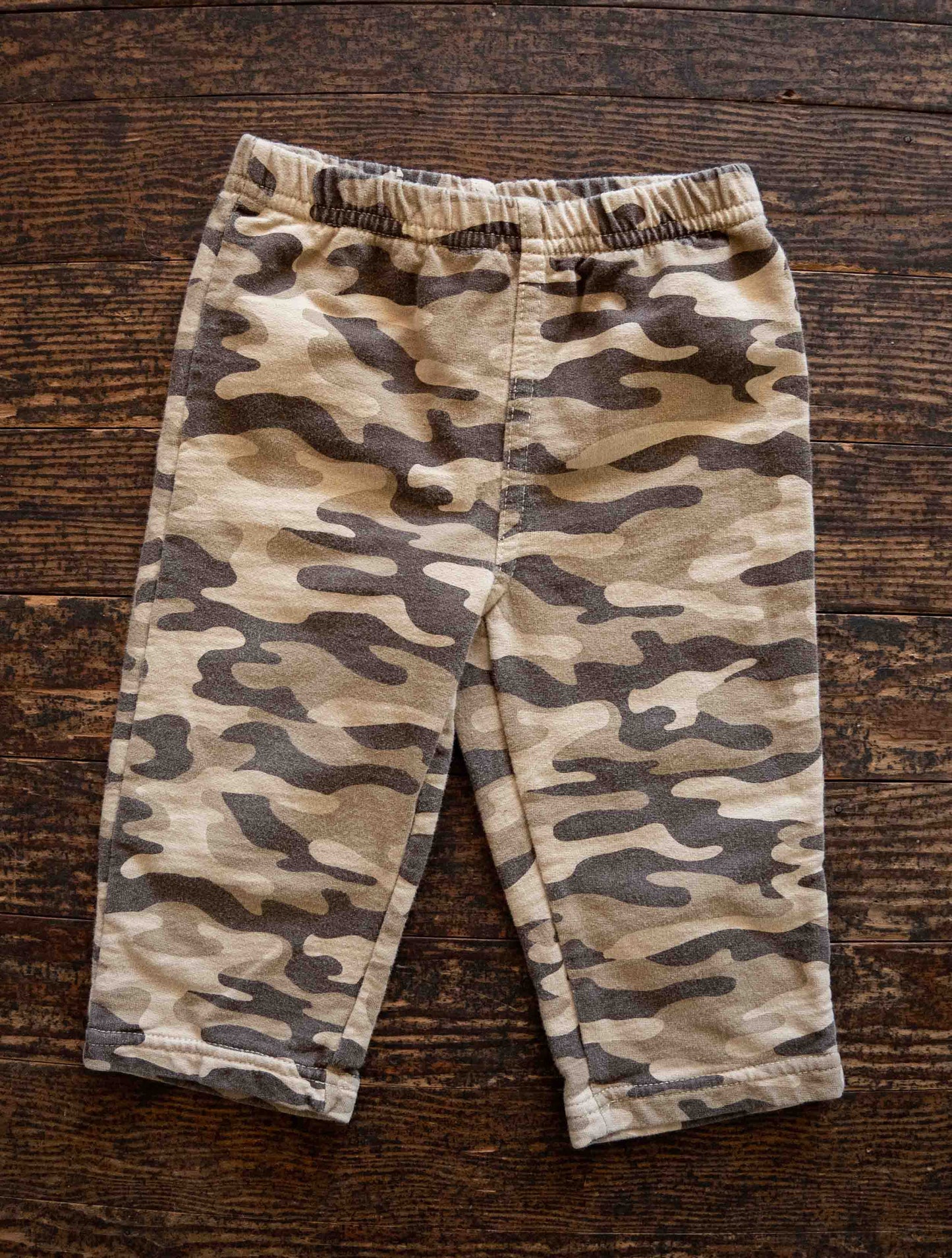 Tan Camo Sweatpants: 12mos