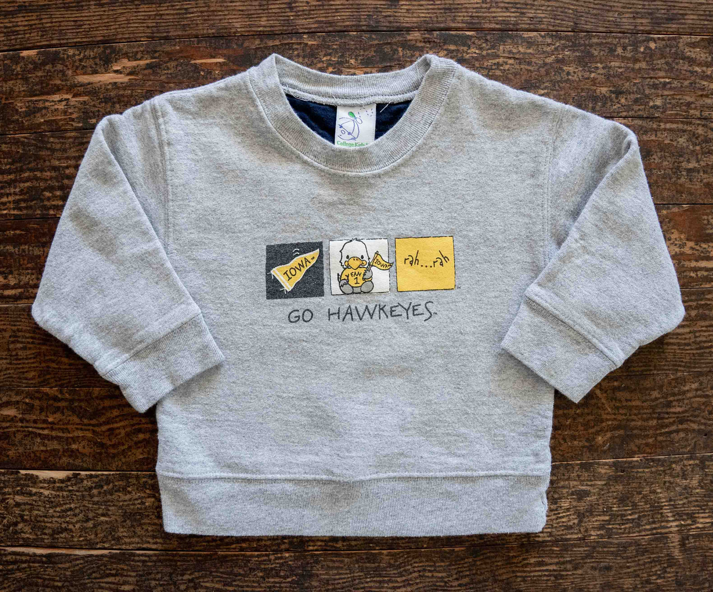 Grey Vintage Iowa Hawkeyes Sweatshirt: 18mos