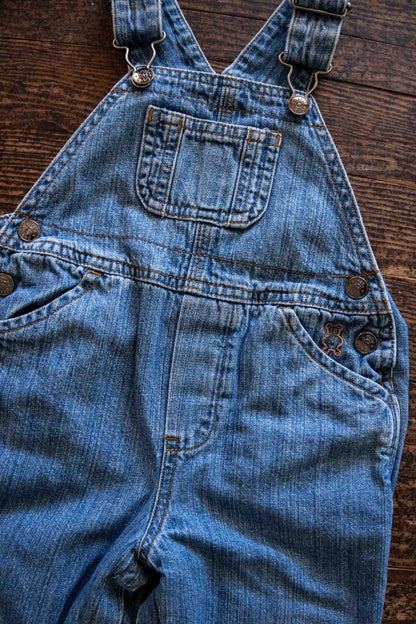 Blue Denim Lined Overalls: 18mos