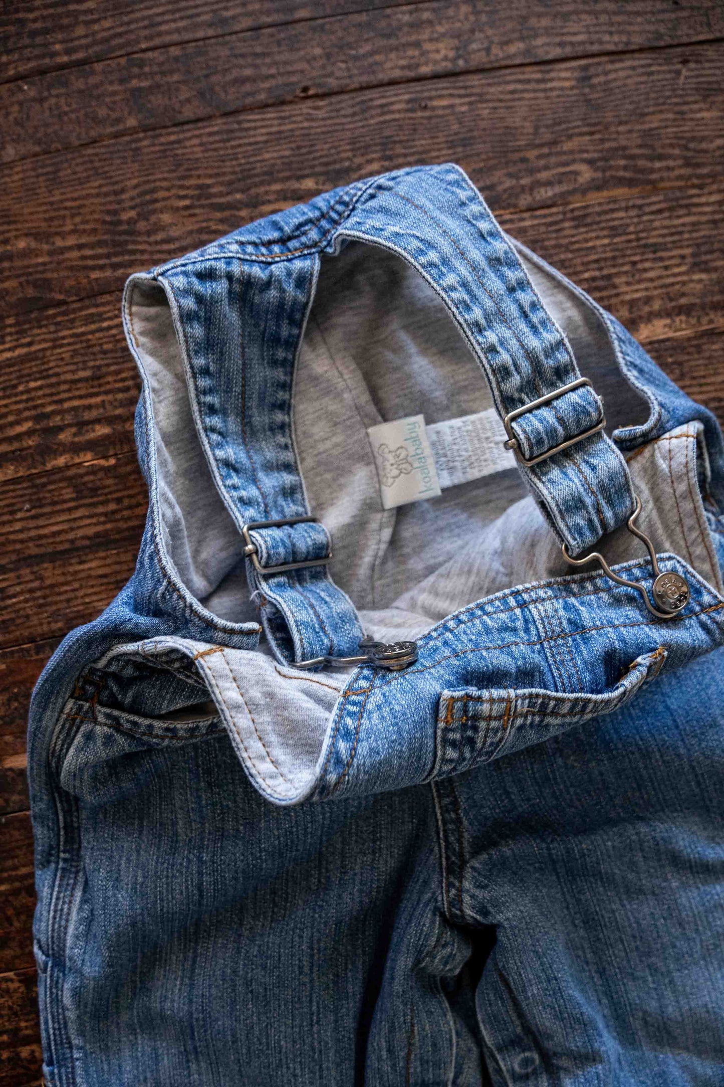 Blue Denim Lined Overalls: 18mos