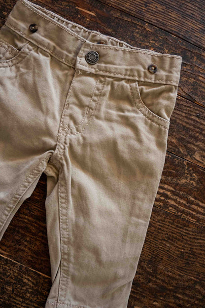 Tan Cotton Slacks: 3mos