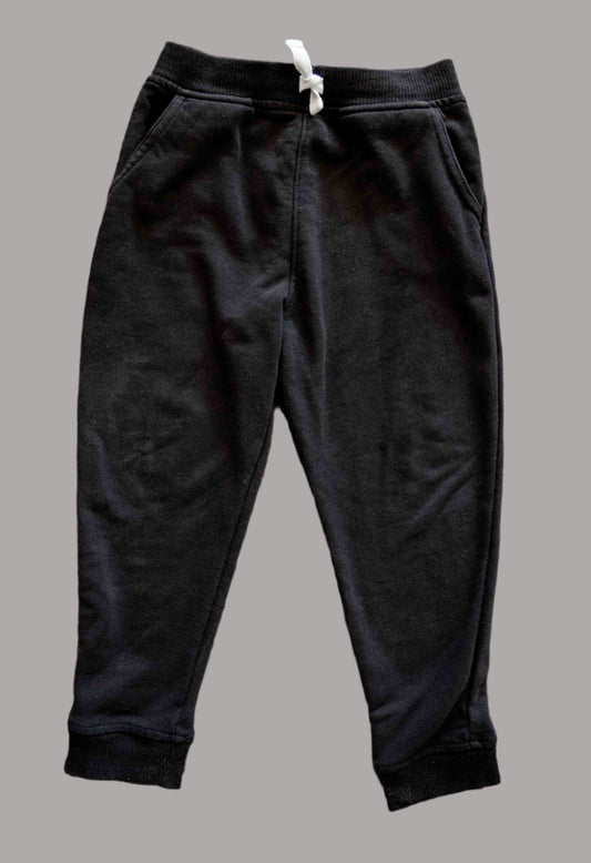 Black Terry Sweatpants: 5T