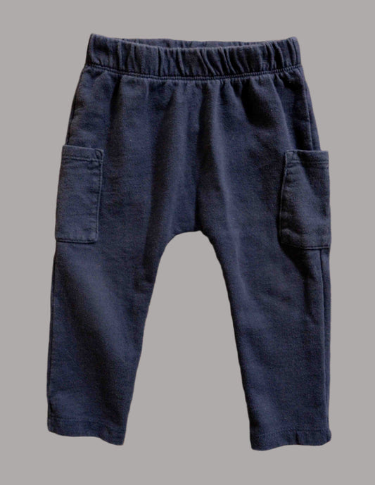 Navy Blue Side Pocket Pants: 12mos