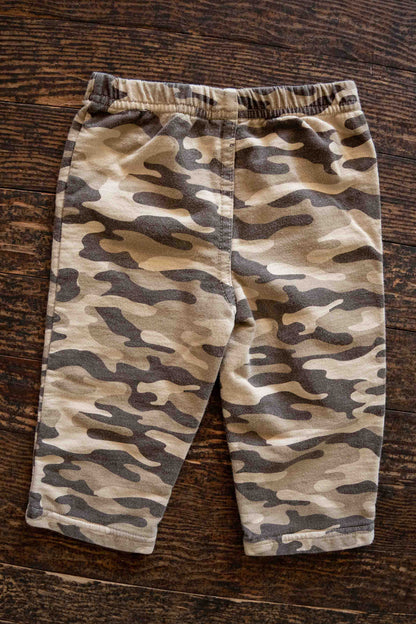 Tan Camo Sweatpants: 12mos