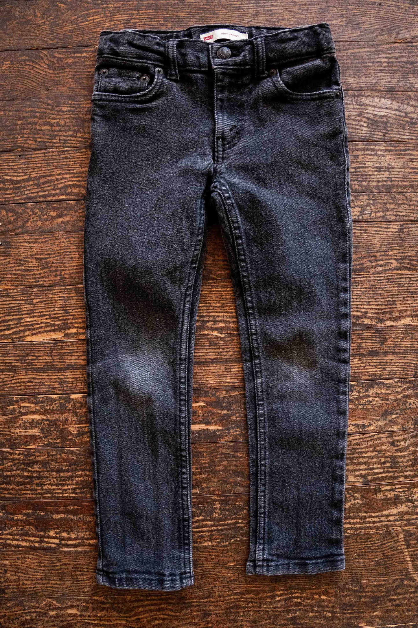 Black Skinny Denim Jeans: 6yr