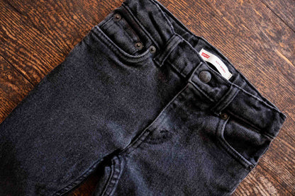 Black Skinny Denim Jeans: 6yr