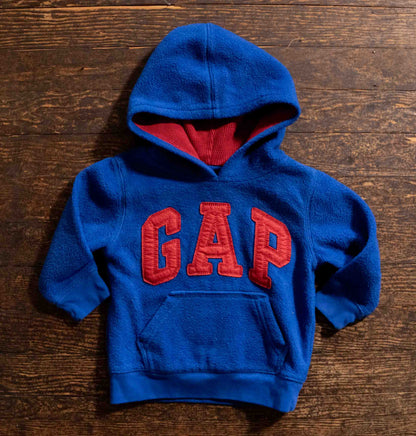 Blue Fleece Logo Hoodie: 18-24mos