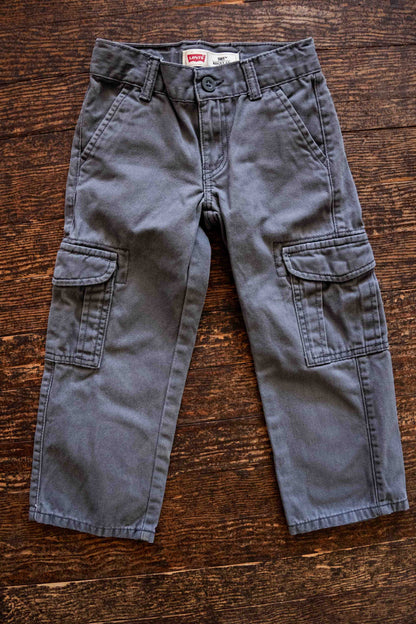 Slate Grey Carpenter Pants: 4T