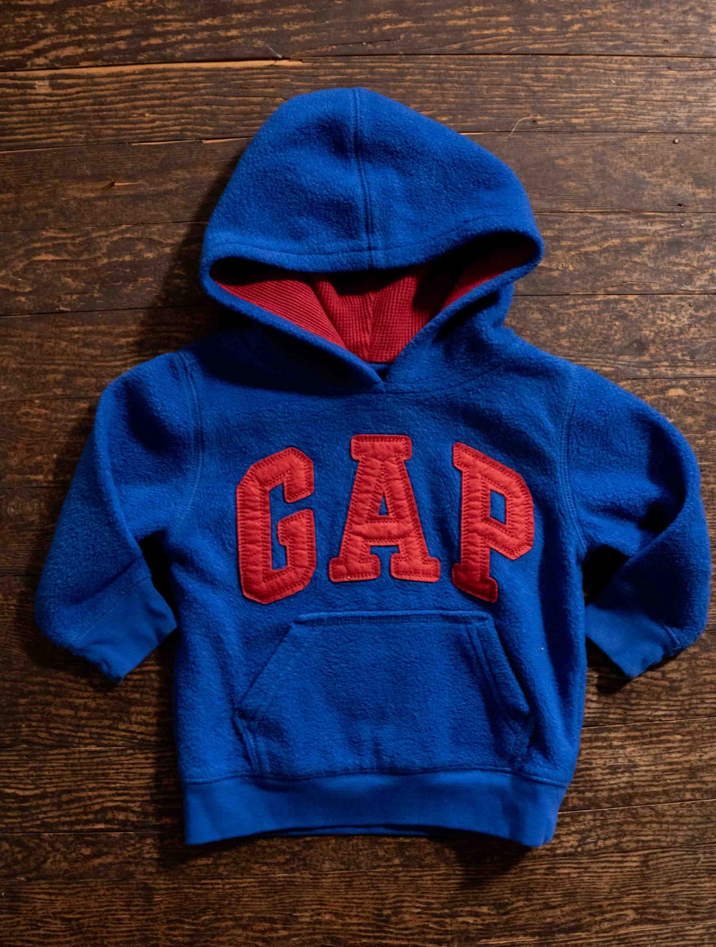 Blue Fleece Logo Hoodie: 18-24mos