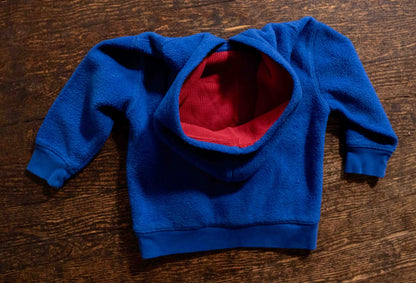 Blue Fleece Logo Hoodie: 18-24mos