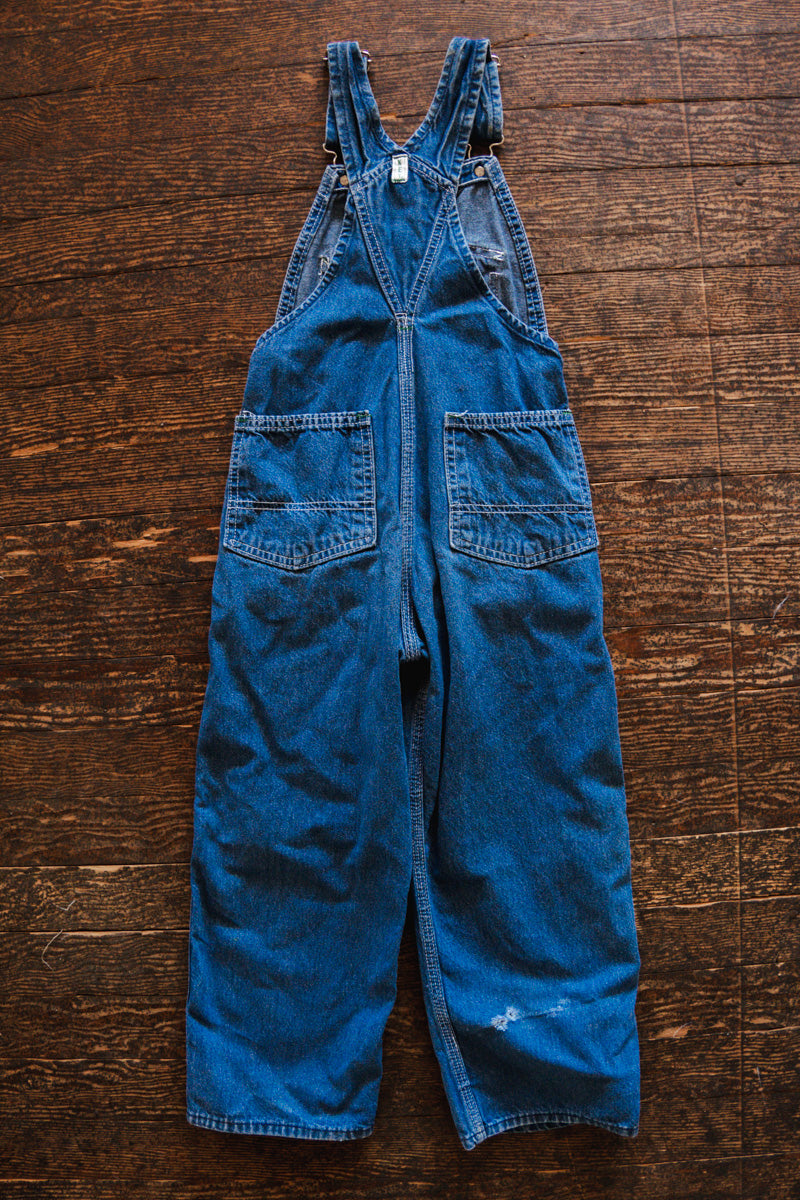 Blue Denim Vintage Overalls: 4T